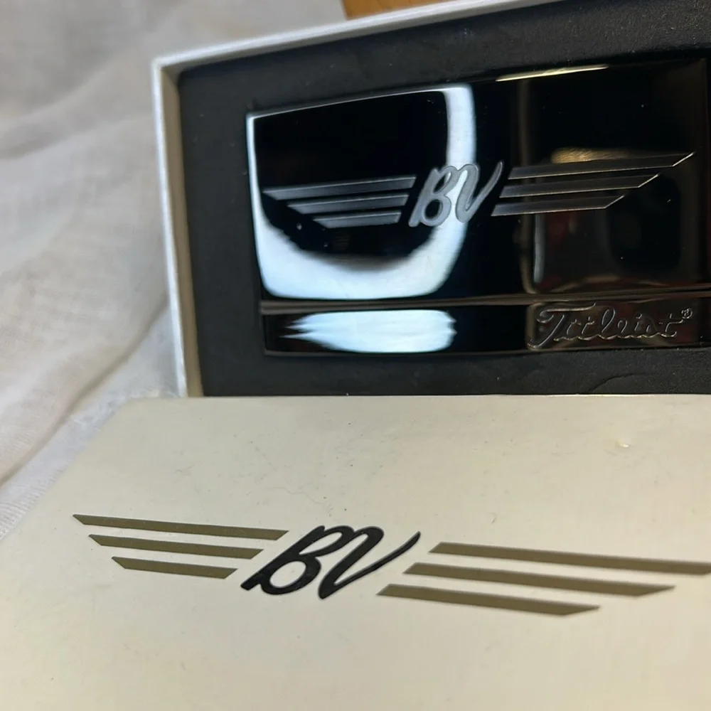 New in Box Titleist Bob Vokey belt buckle dark stainless steel